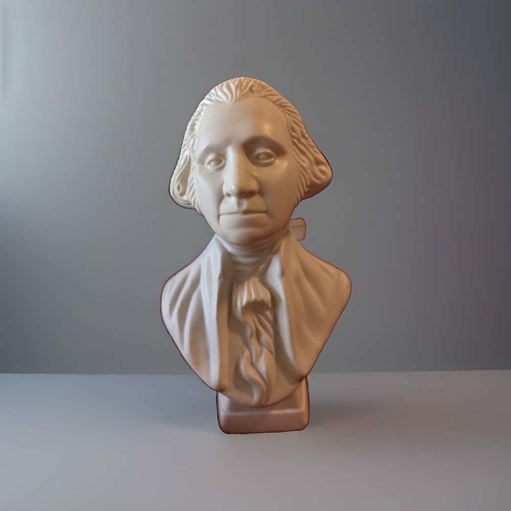Vtg 1970s Collectible AVON President Washington Bust Tai Winds After shave Full